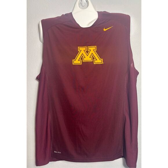 Nike Sleeveless Minnesota Gophers Football Team Issued Workout Gear XL/XXL LOT 3 - Picture 6 of 12